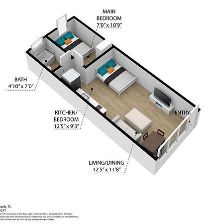 מיאמי ביץ' Beachy 1 B/R, W/2 Queen Beds, On Ocean Drive Beach מראה חיצוני תמונה